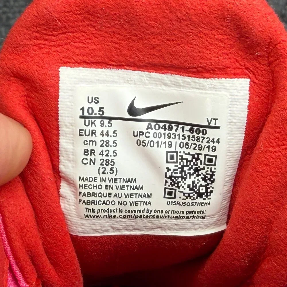 Nike Air Max 270 React Running Shoe Mens Size 10.5 Electronic Music Red Athletic - Picture 13 of 13